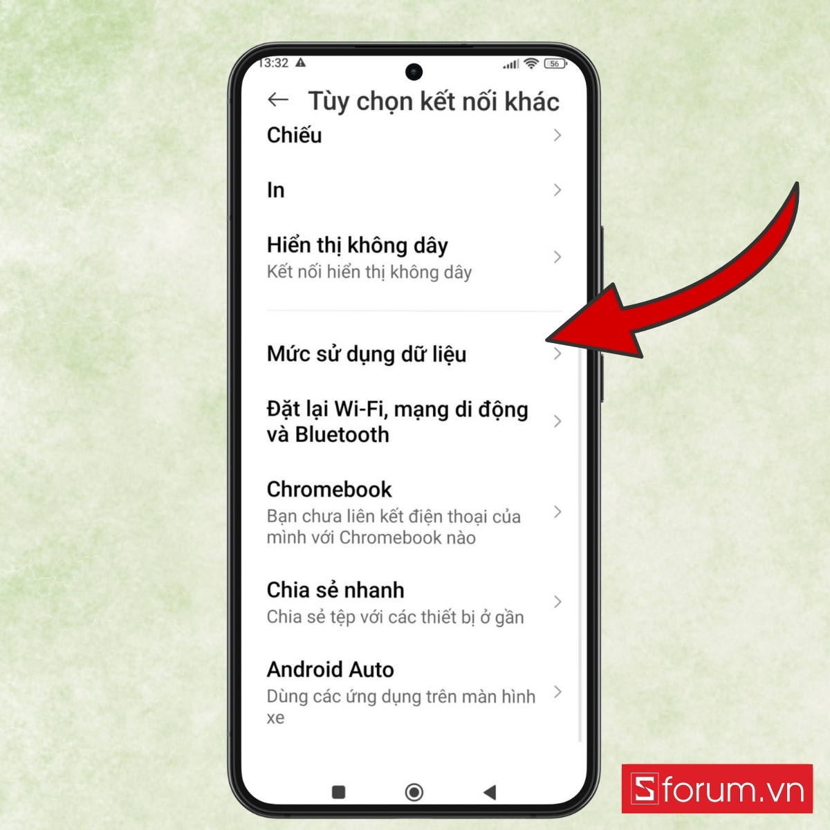 Cách dùng eSIM tiết kiệm data khi đi du lịch tránh hụt không kiểm soát làm mới trong nền Android bước 2
