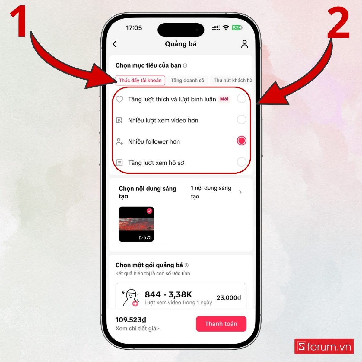 Cách dùng quảng bá trên TikTok đơn giản, hiệu quả bước 3