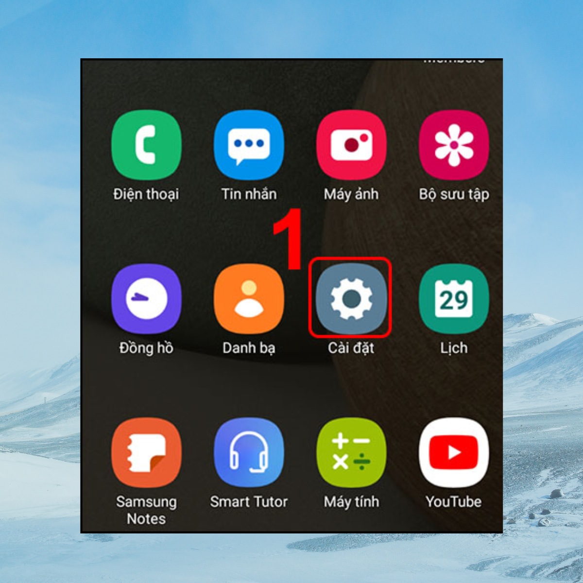 Thiết lập lại ngày giờ và khu vực 1