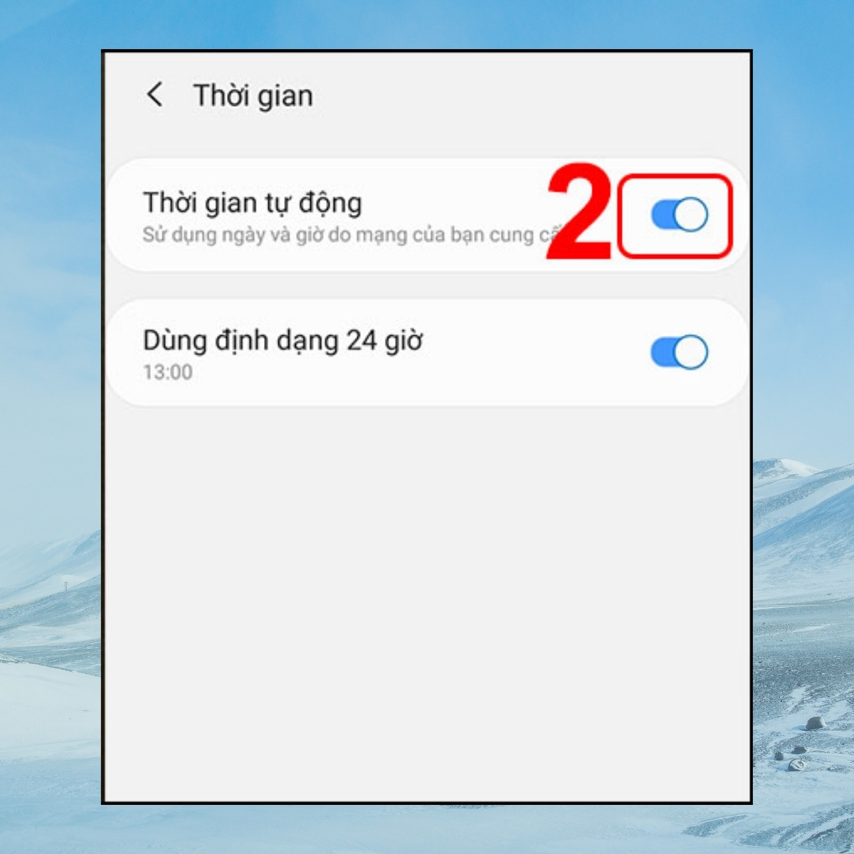 Thiết lập lại ngày giờ và khu vực 4