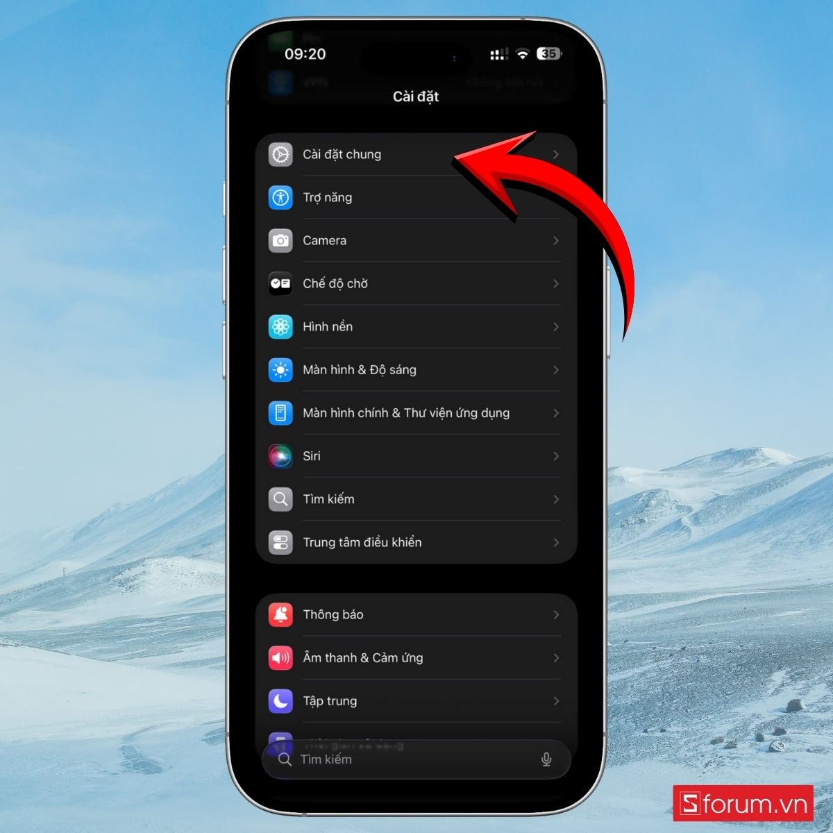 Cập nhật phiên bản hệ điều hành mới 3