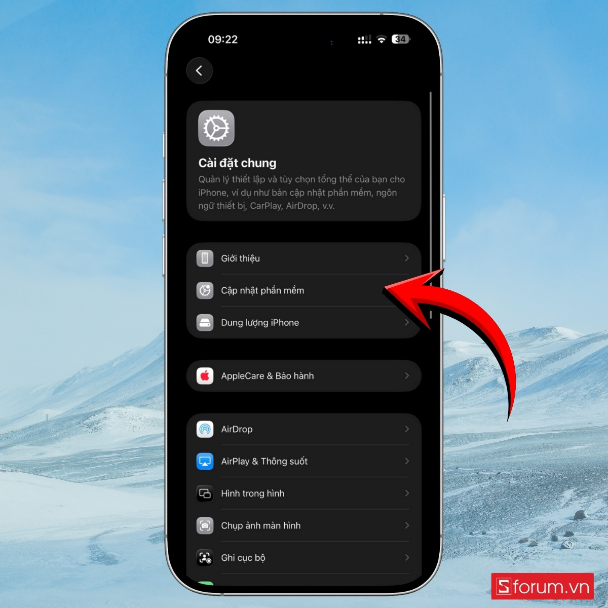  Cập nhật phiên bản hệ điều hành mới 4