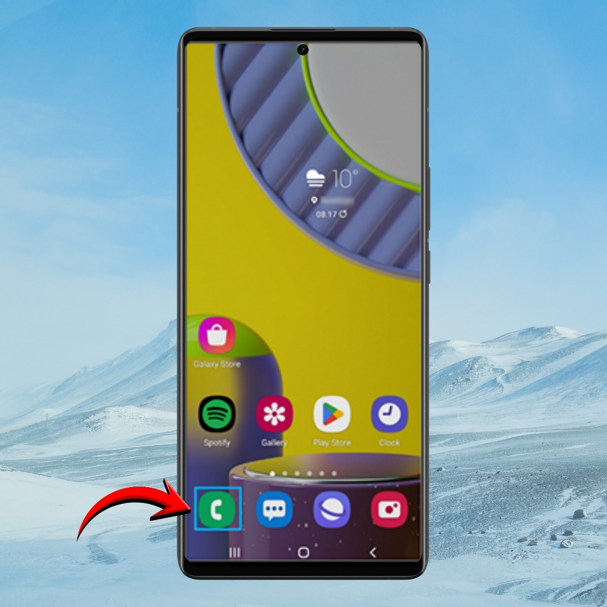 Cách hiển thị cuộc gọi gần đây trên điện thoại bước 1