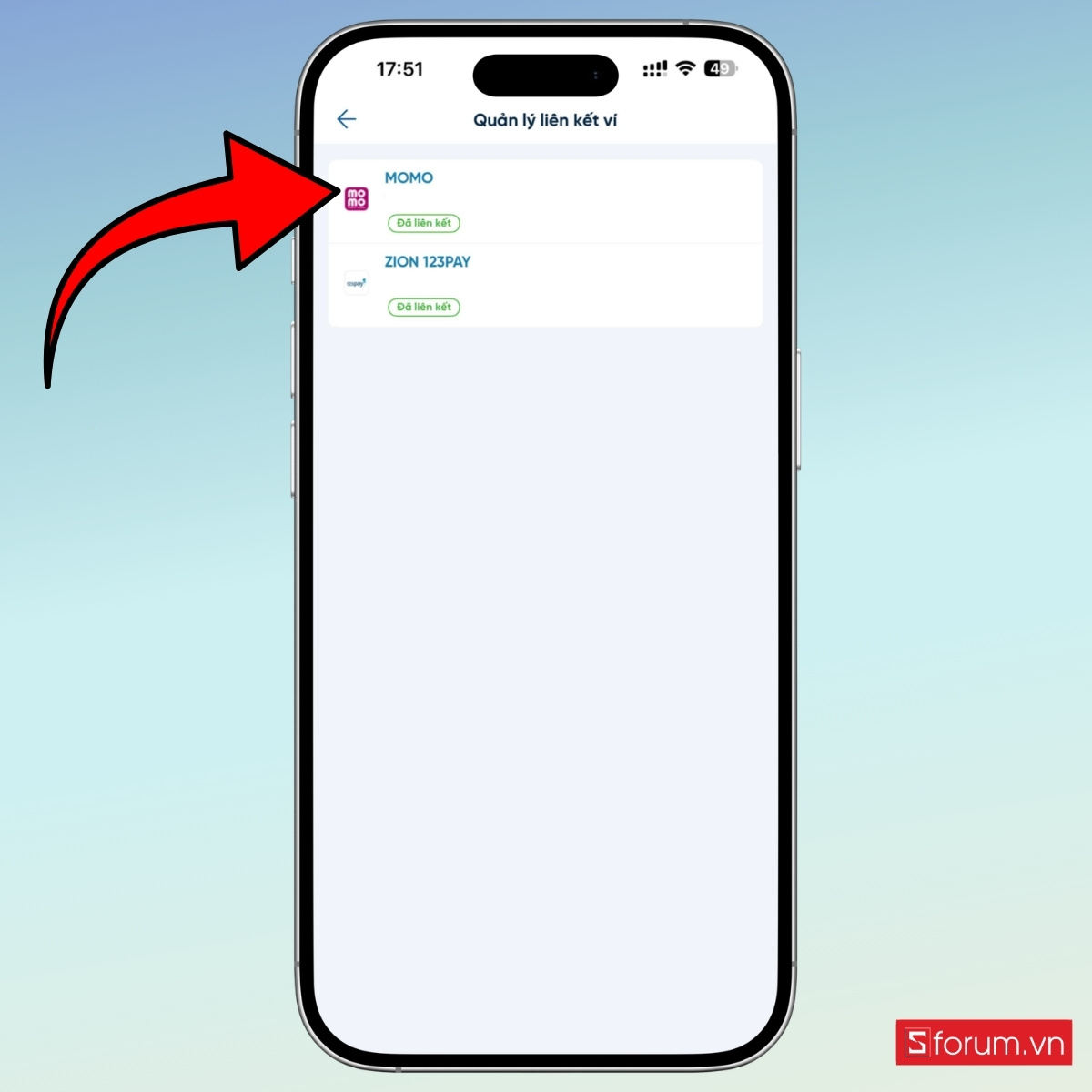 Cách huỷ liên kết MoMo với ngân hàng thông qua Internet Banking bước 3