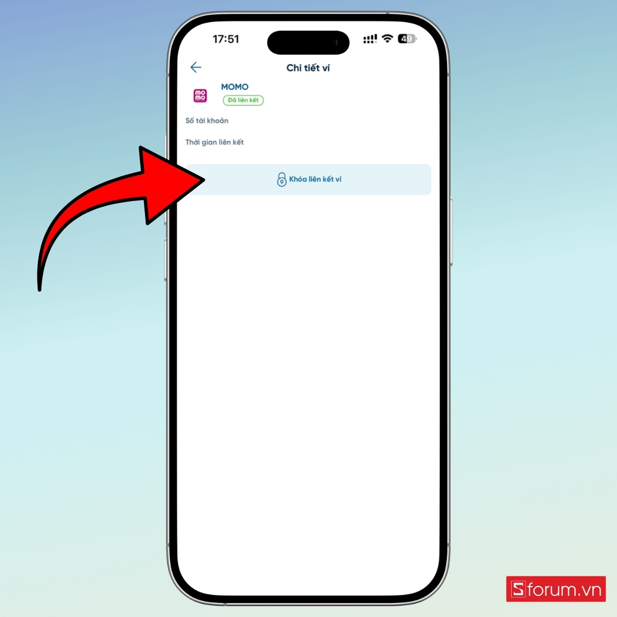 Cách huỷ liên kết MoMo với ngân hàng thông qua Internet Banking bước 4