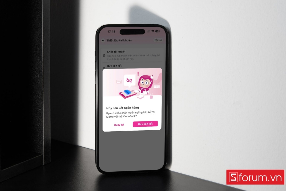 Một số lưu ý trước khi huỷ liên kết MoMo với ngân hàng