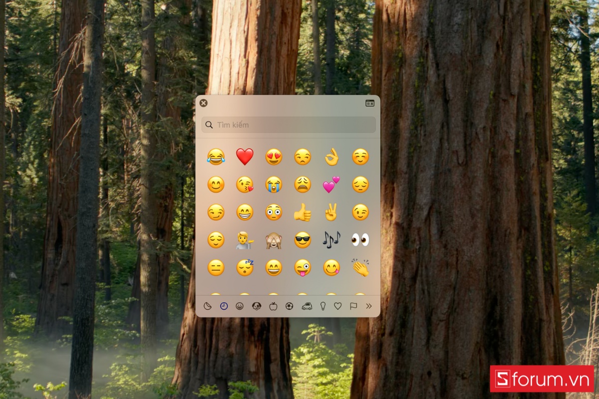 Cách mở Emoji trên MacBook tổ hợp phím bước 1 tiếp theo