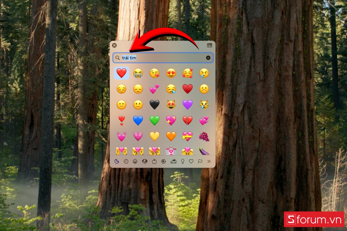 Cách mở Emoji trên MacBook tổ hợp phím bước 2