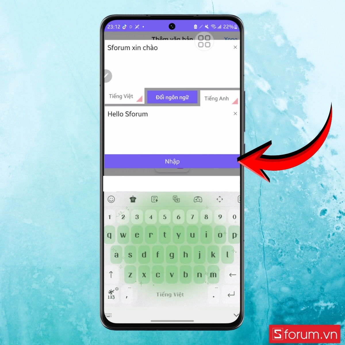 Dịch văn bản trực tiếp ngay trên bàn phím 5