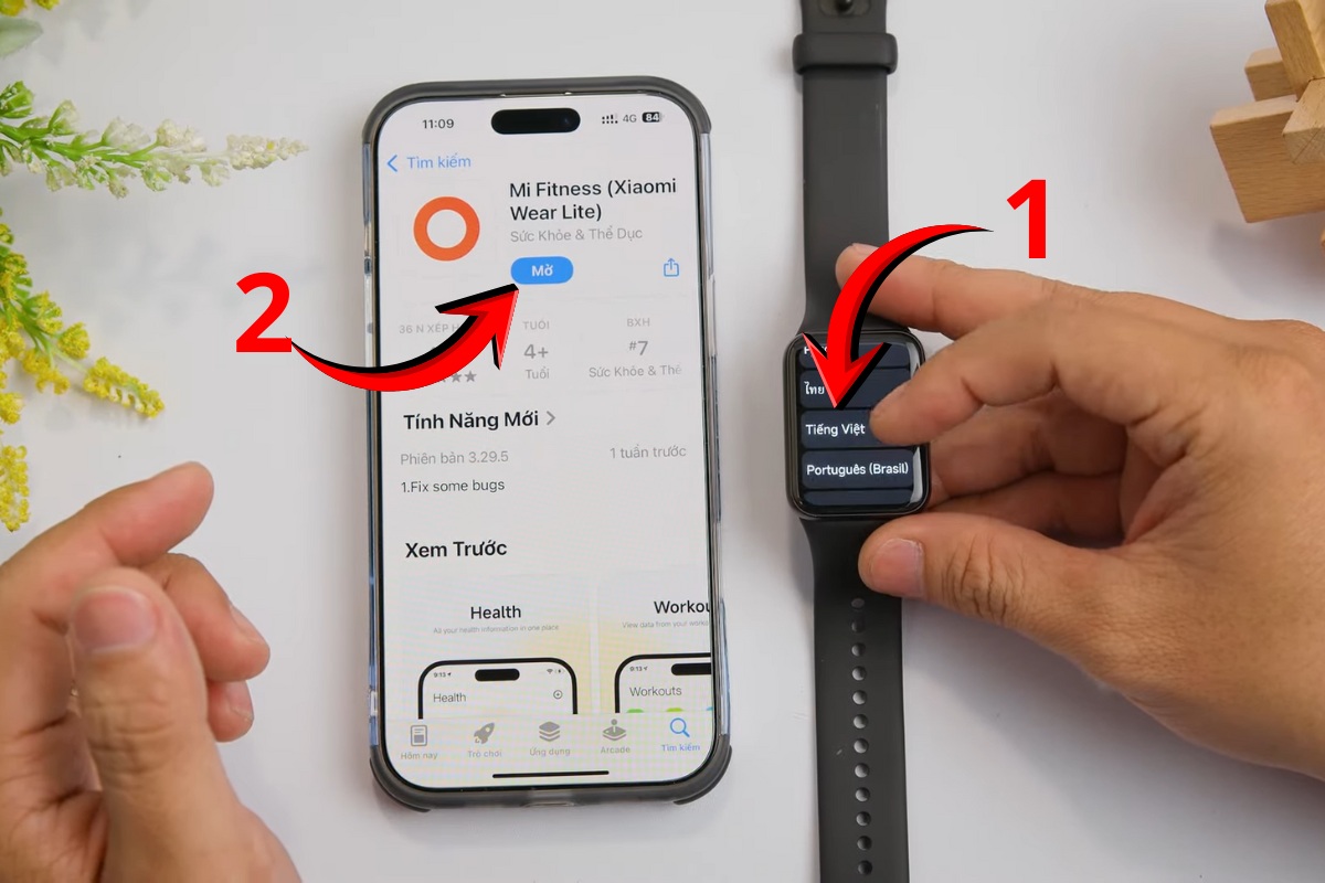 Kết nối đồng hồ với điện thoại 1