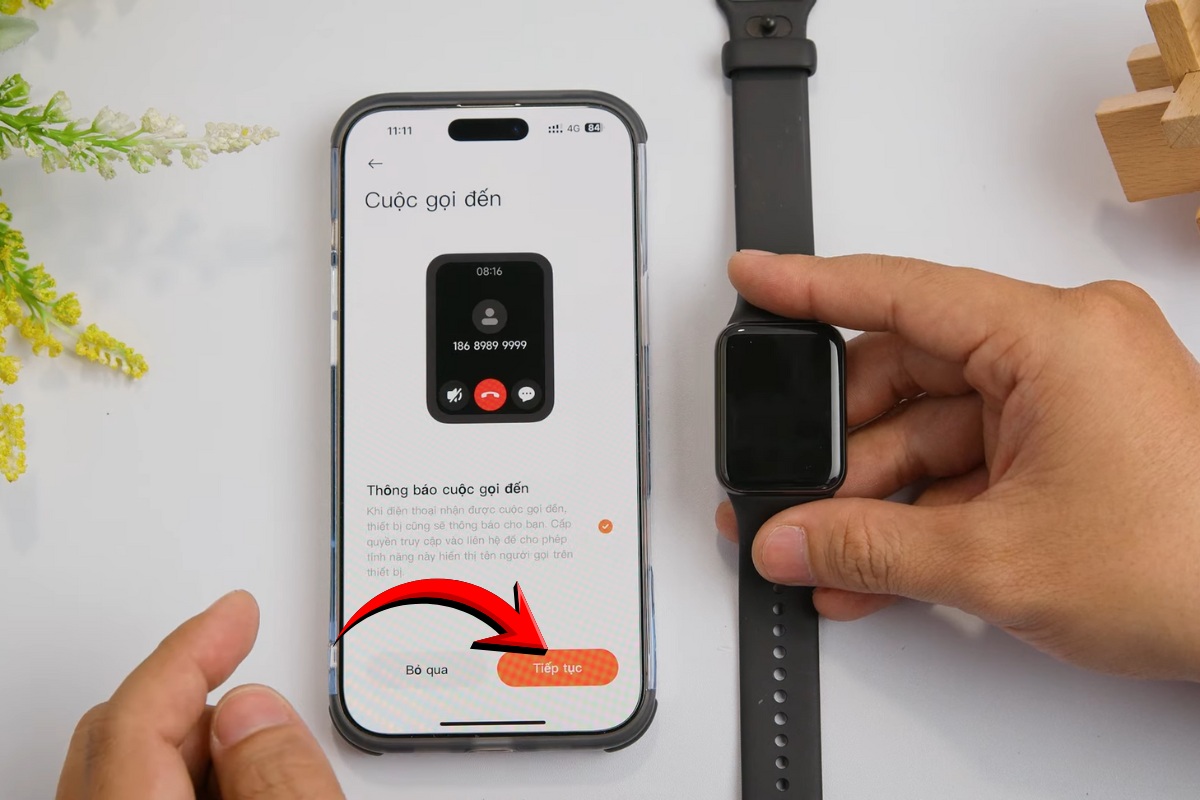 Kết nối đồng hồ với điện thoại 10