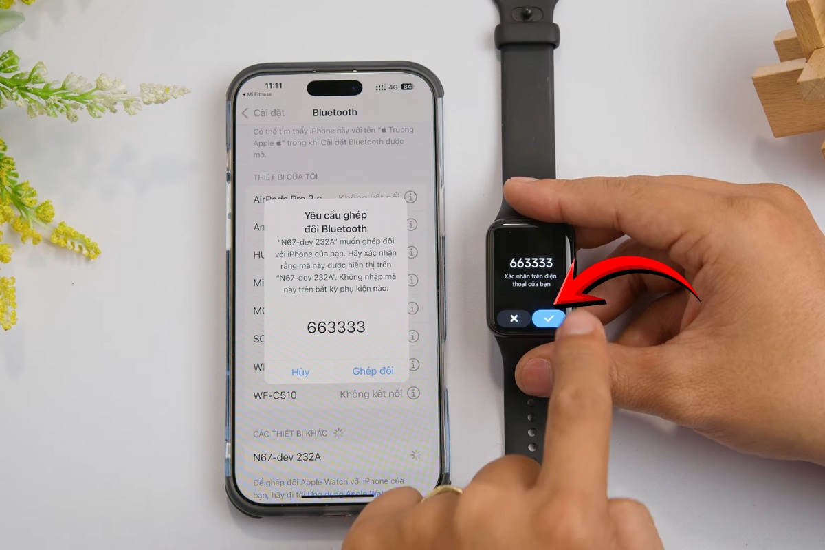Kết nối đồng hồ với điện thoại 7