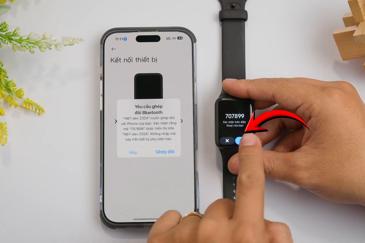 Kết nối đồng hồ với điện thoại 8