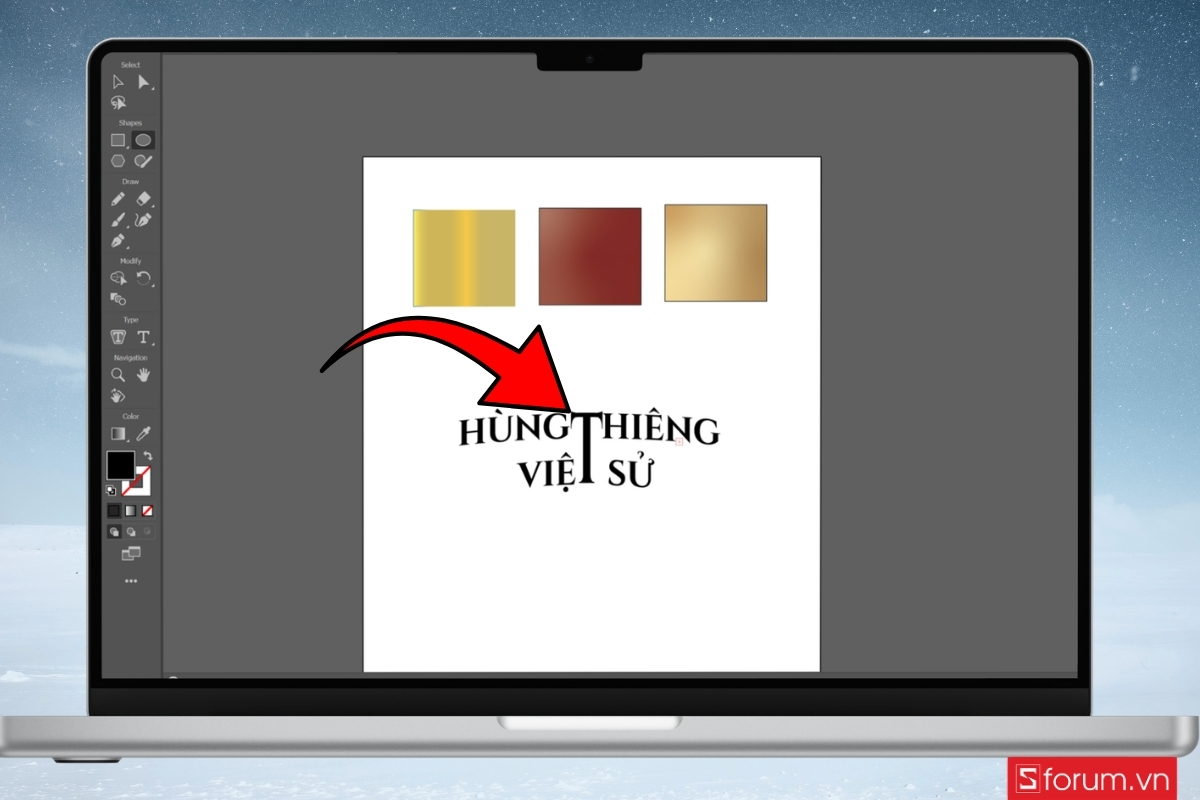 Cách tạo hiệu ứng text poster Giỗ Tổ Hùng Vương bước 11