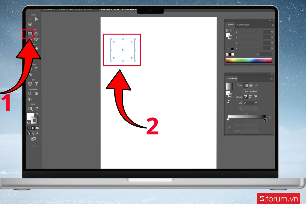 Cách tạo hiệu ứng text poster Giỗ Tổ Hùng Vương bước 1