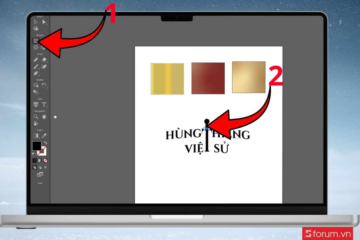 Cách tạo hiệu ứng text poster Giỗ Tổ Hùng Vương bước 12
