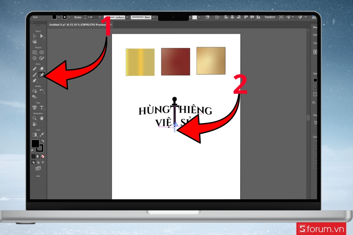 Cách tạo hiệu ứng text poster Giỗ Tổ Hùng Vương bước 13