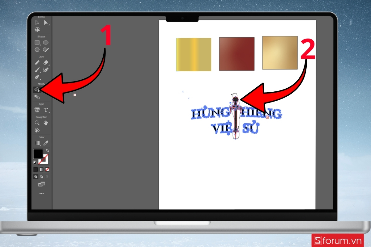 Cách tạo hiệu ứng text poster Giỗ Tổ Hùng Vương bước 14
