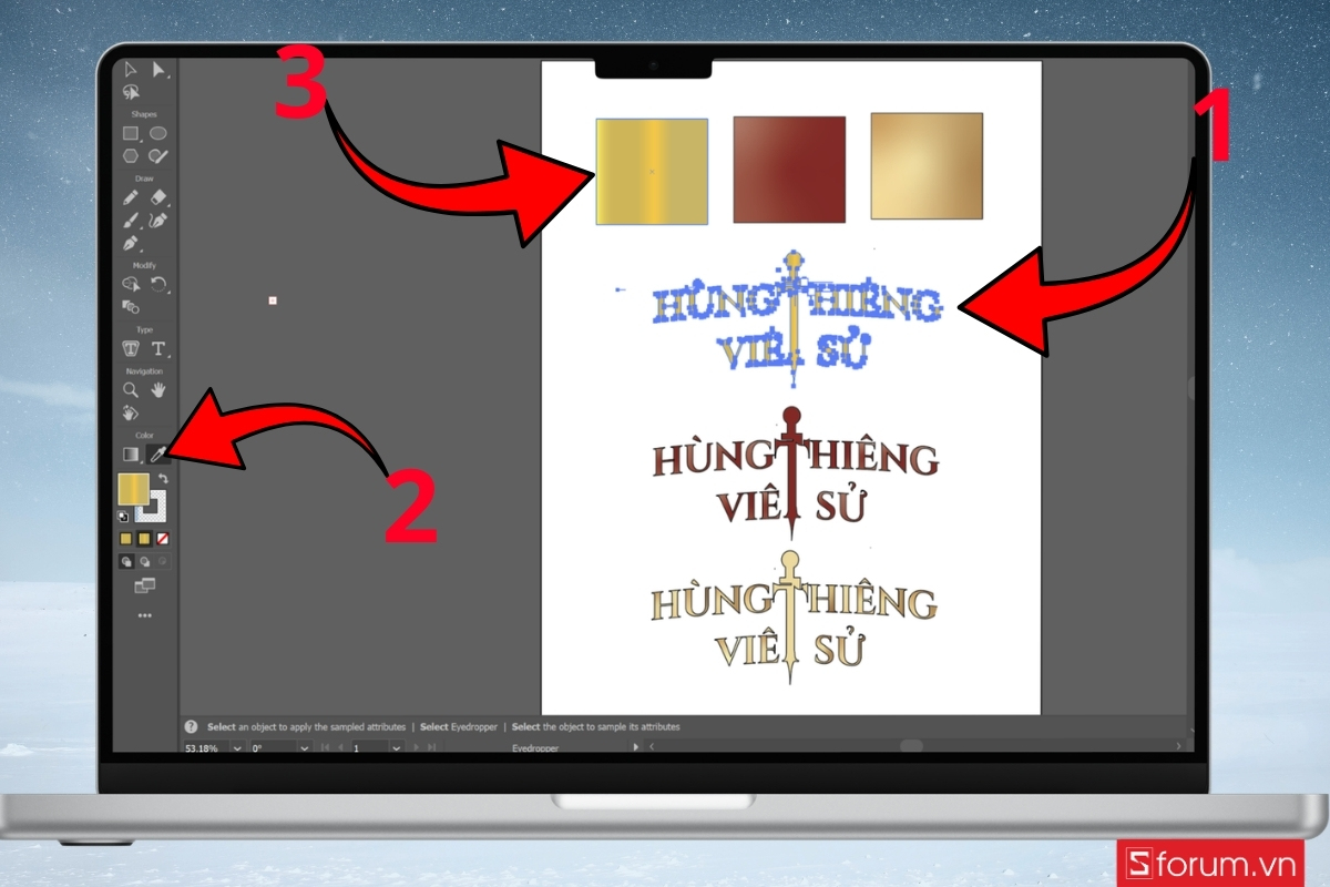 Cách tạo hiệu ứng text poster Giỗ Tổ Hùng Vương bước 17