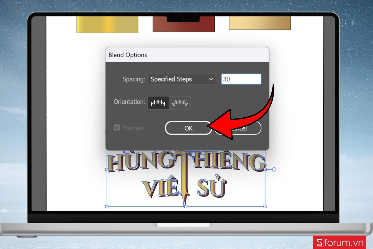 Cách tạo hiệu ứng text poster Giỗ Tổ Hùng Vương bước 20