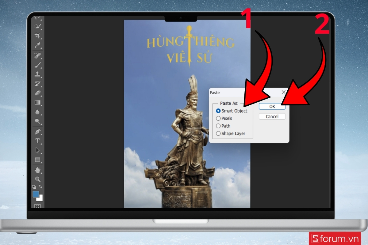 Cách tạo hiệu ứng text poster Giỗ Tổ Hùng Vương bước 23
