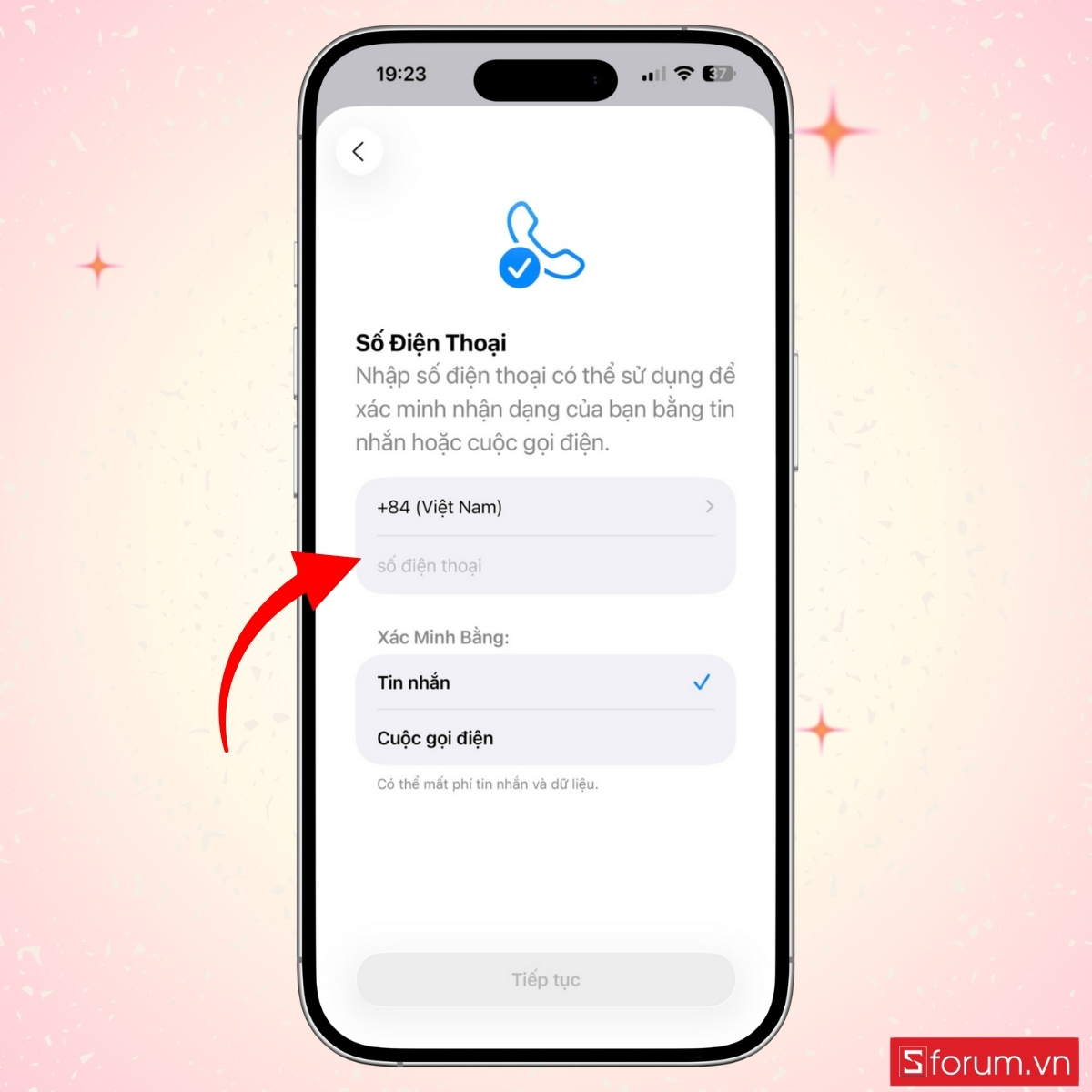 Xác minh số điện thoại