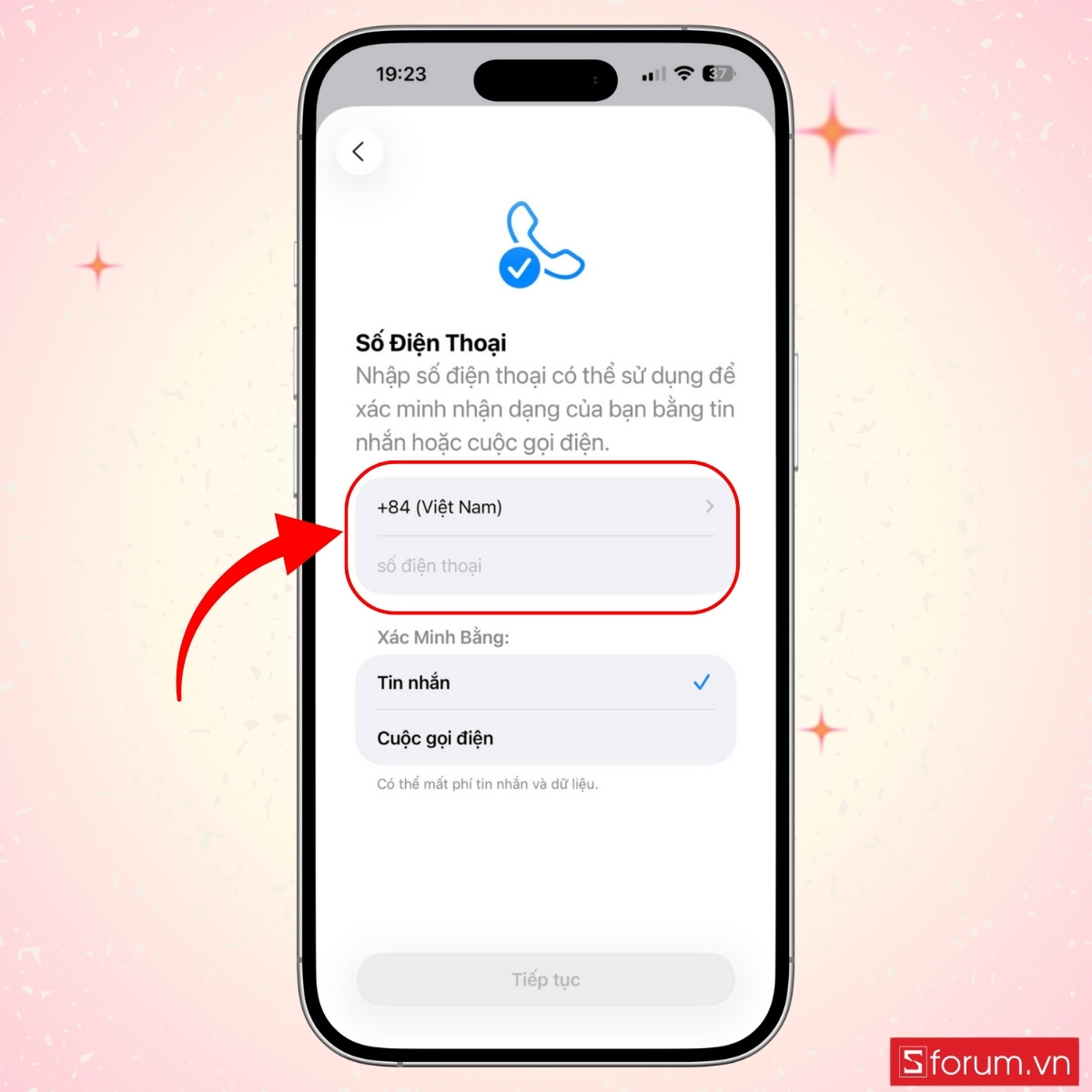 Đồng ý điều khoản và xác minh email