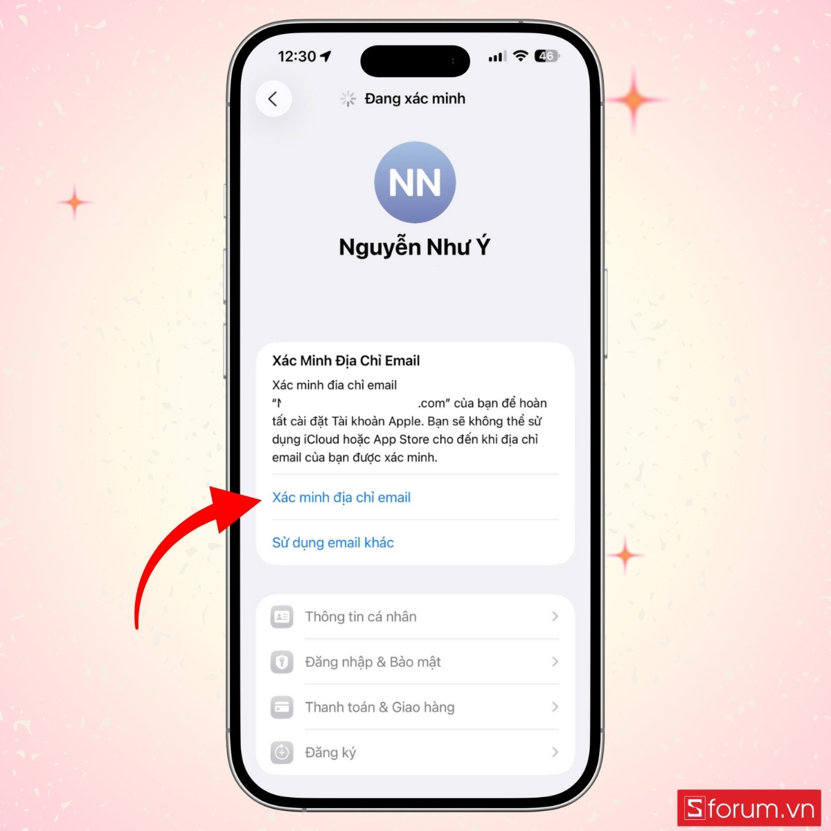 Xác minh địa chỉ email