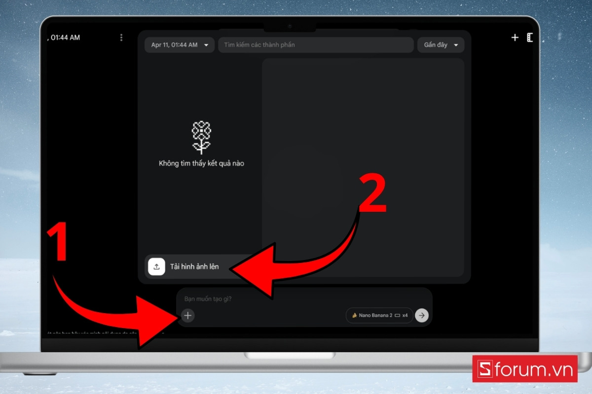 Tải ảnh logo hoặc tài nguyên bổ sung vào thiết kế