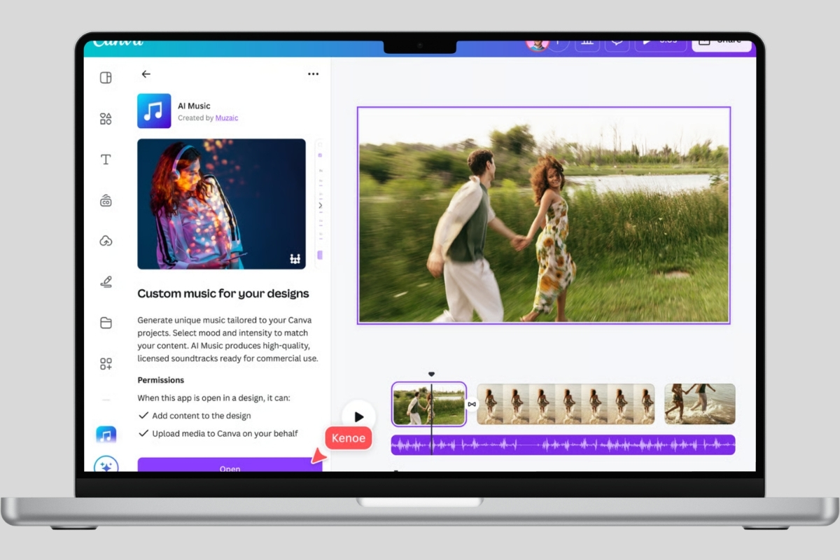 Khi nào nên sử dụng nhạc AI trong Canva?