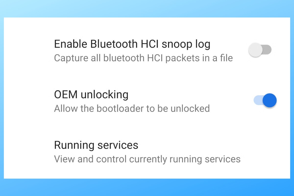 Tính năng mở khóa OEM Unlocking trong chế độ nhà phát triển OPPO