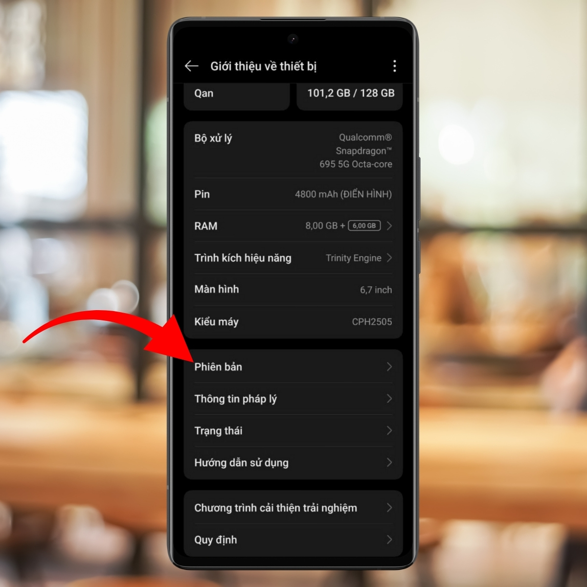 Cách bật chế độ nhà phát triển OPPO - bước 3