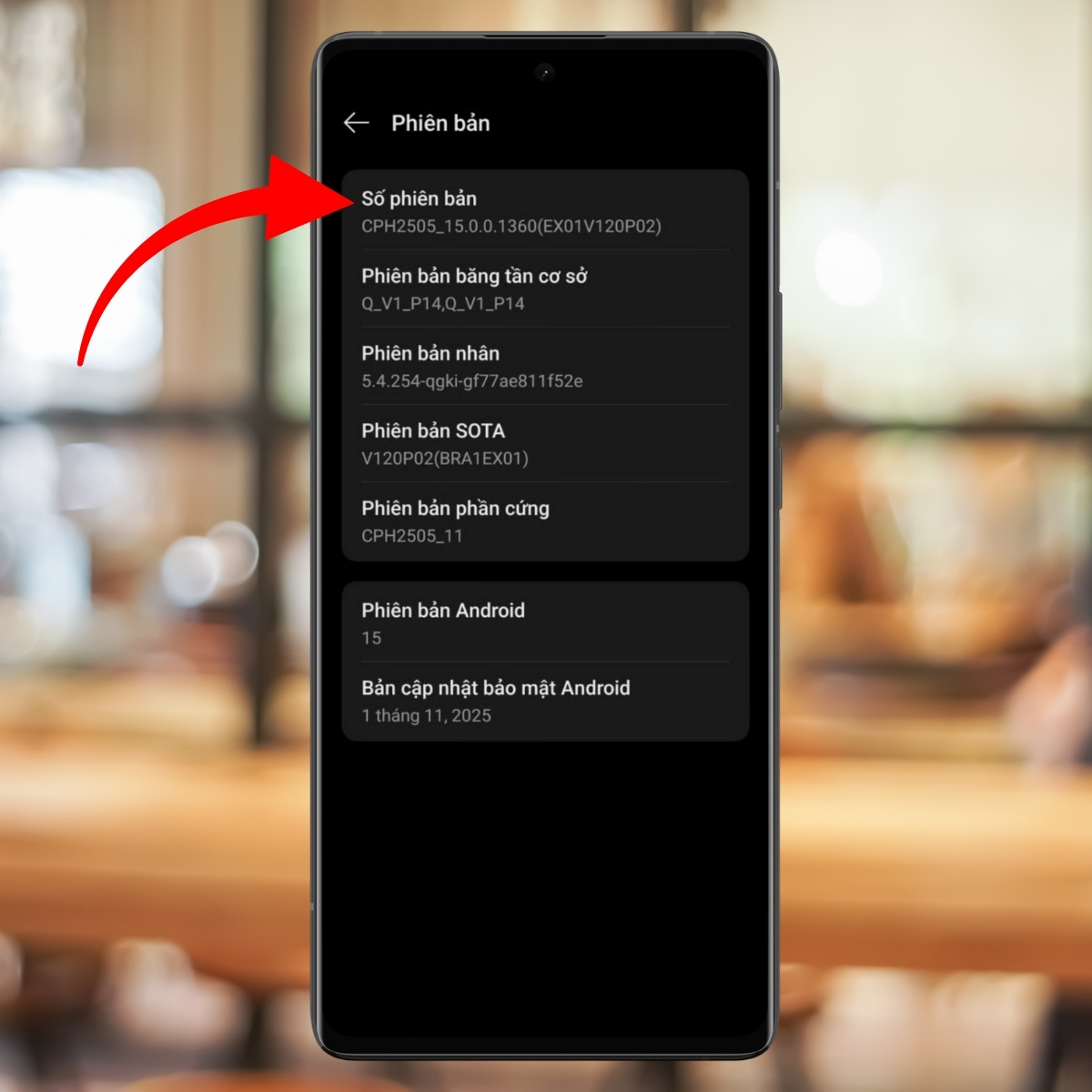 Cách bật chế độ nhà phát triển OPPO - bước 4