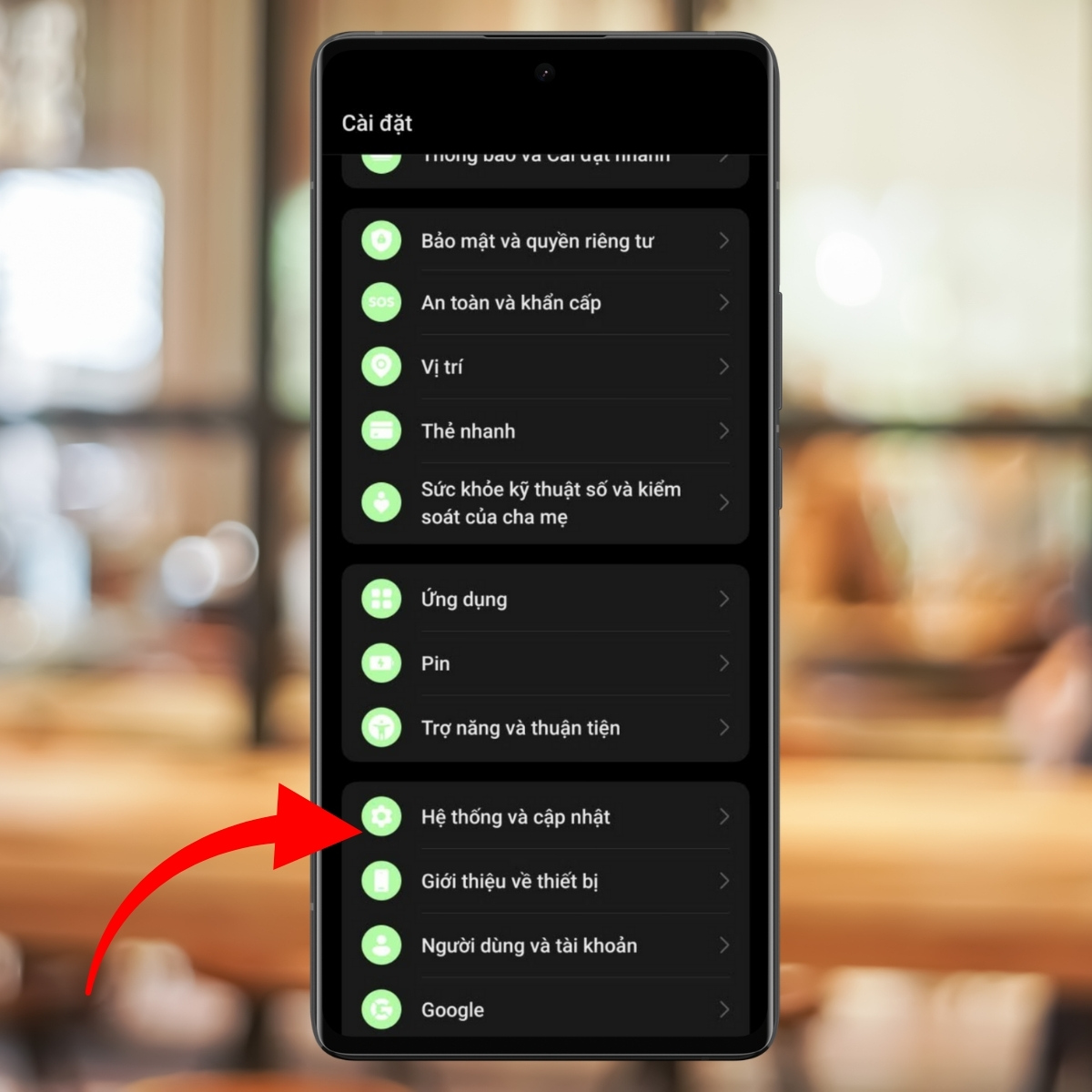 Cách tắt chế độ nhà phát triển OPPO - bước 2