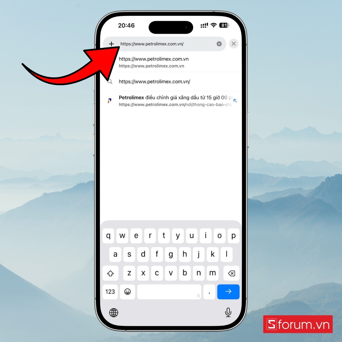 Cách xem giá xăng dầu trên website Petrolimex bước 1