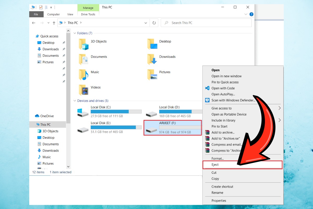 Cách xóa ổ đĩa ảo được tạo từ file ISO 2