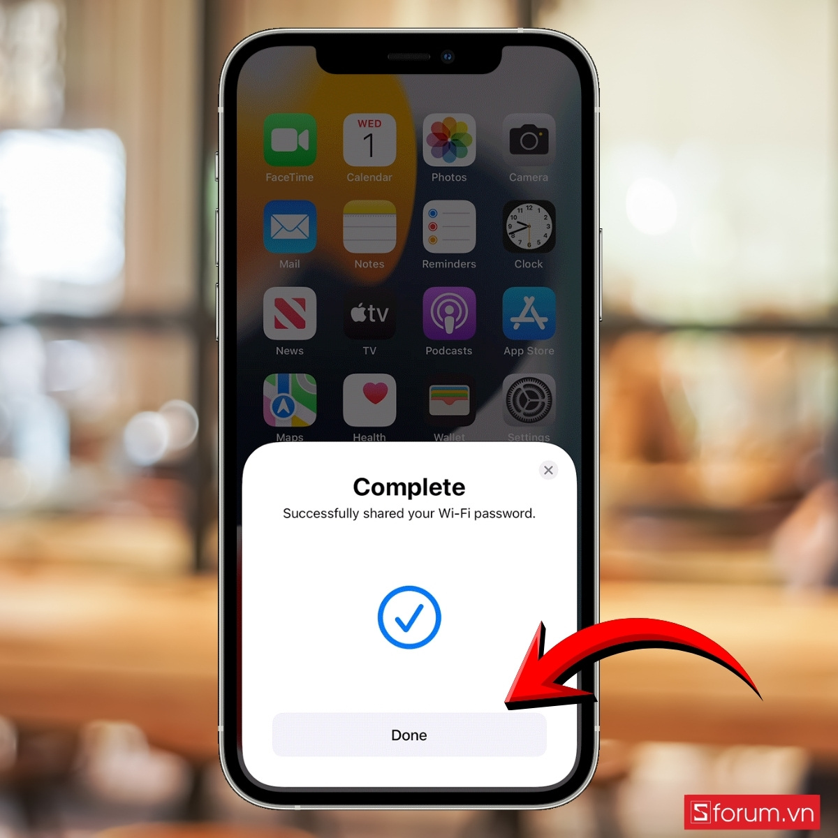 Chia sẻ Wi-Fi trực tiếp giữa hai iPhone hoặc iPad bước 7