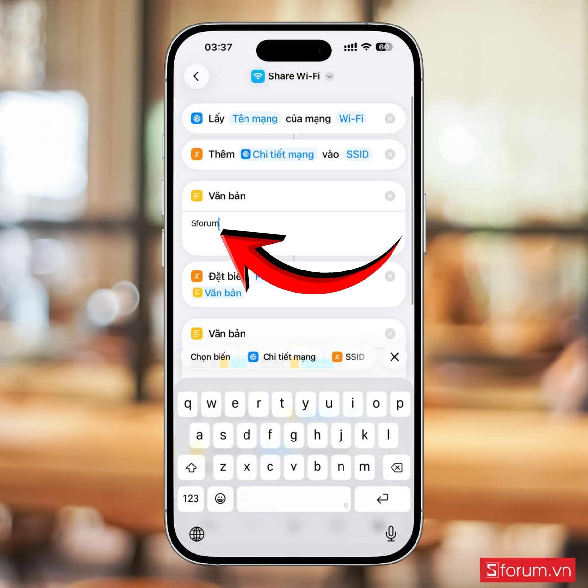 Chia sẻ Wi-Fi trên iPhone bằng mã QR 3