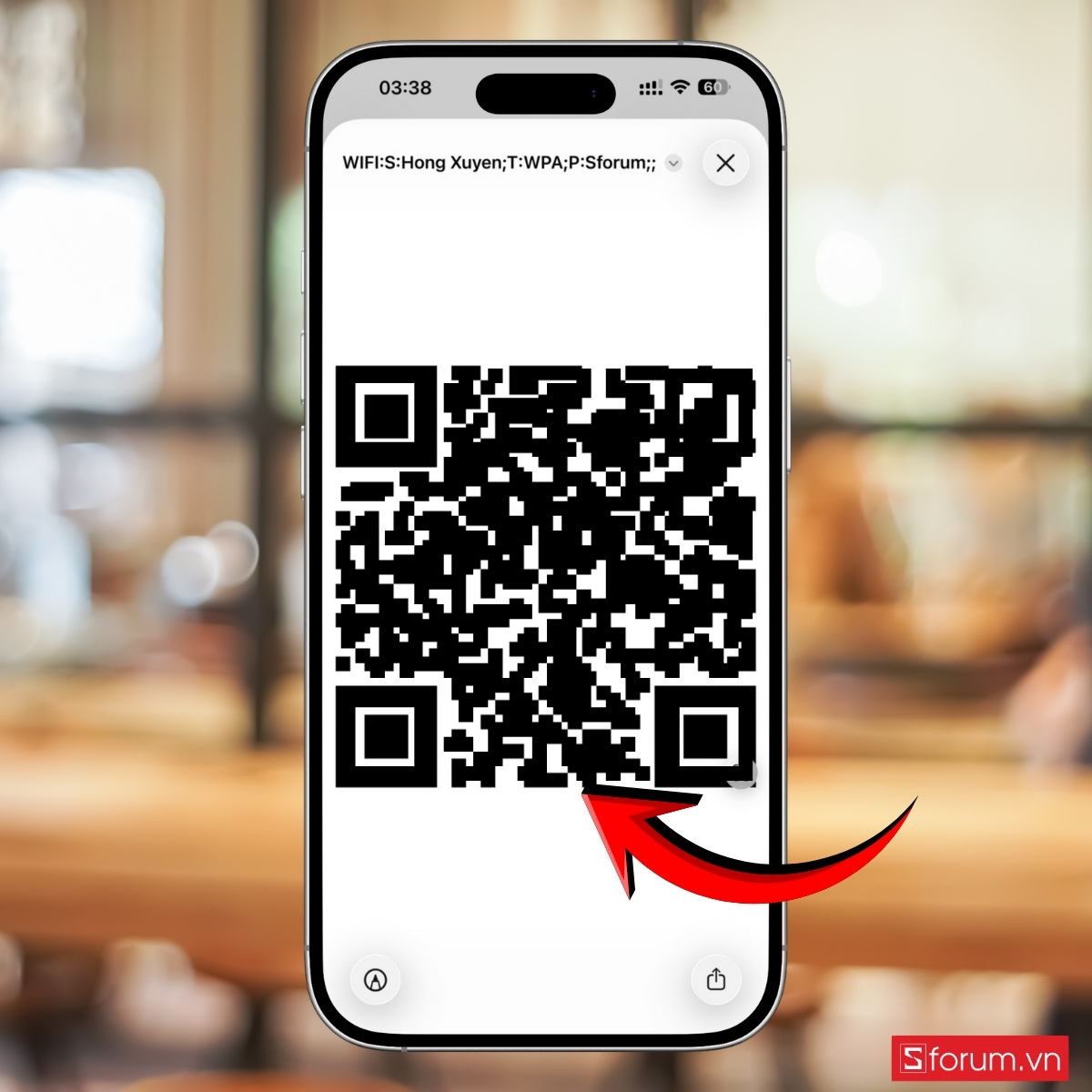 Chia sẻ Wi-Fi trên iPhone bằng mã QR 4