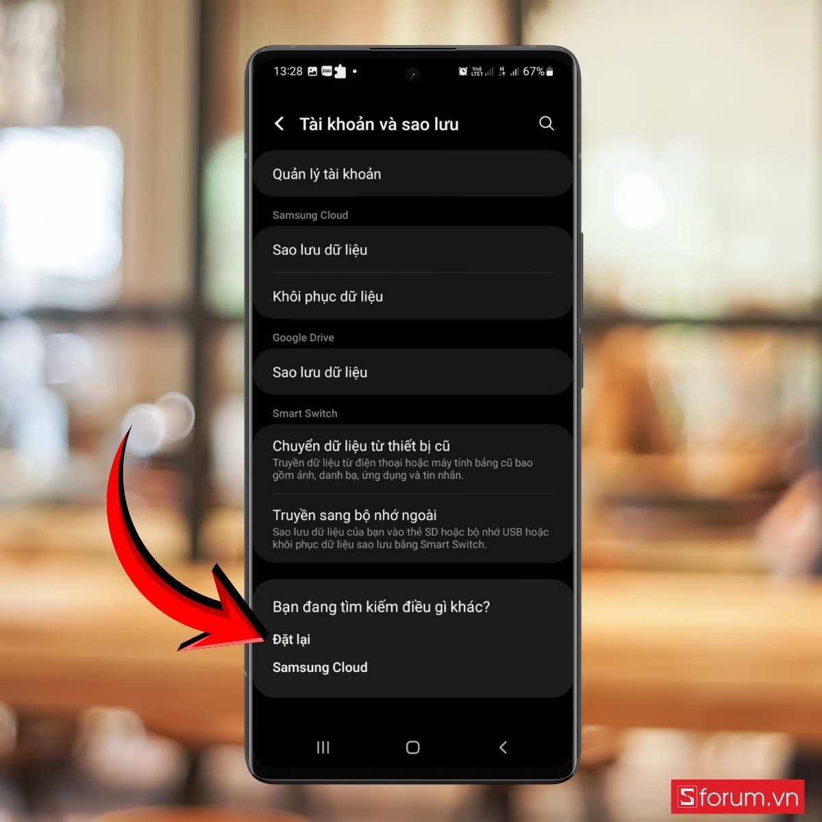 Thiết lập cài đặt lại mạng 3