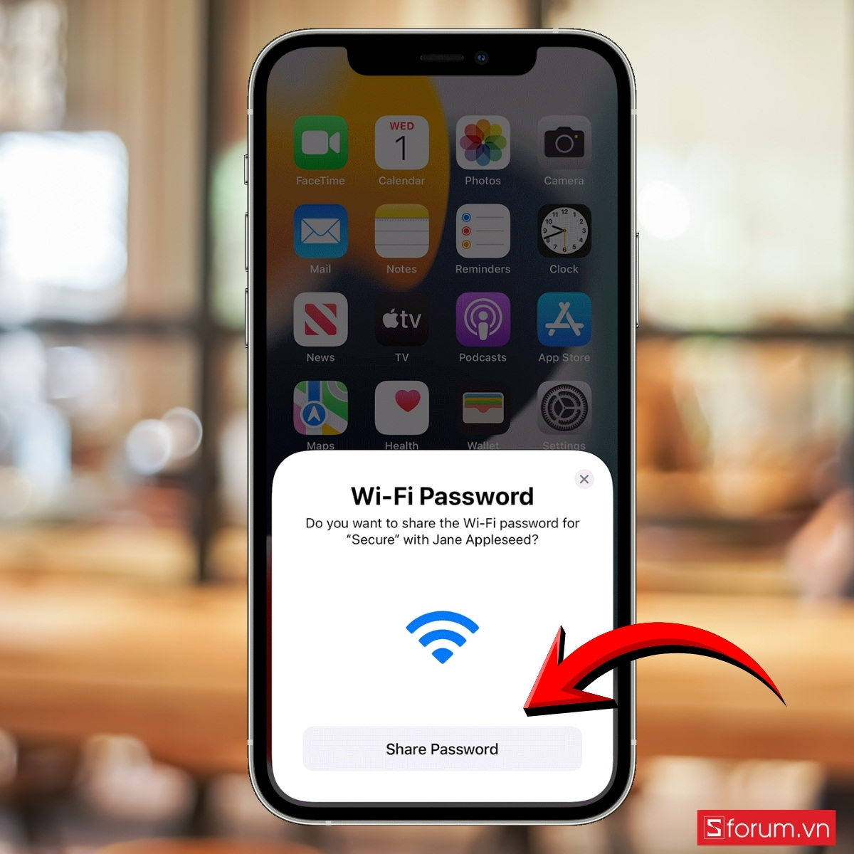 Chia sẻ Wi-Fi trực tiếp giữa hai iPhone hoặc iPad bước 6