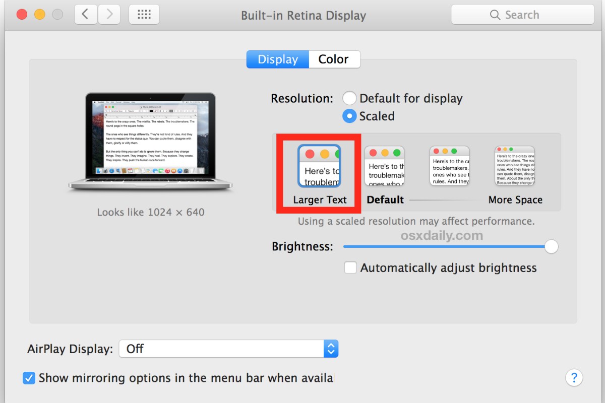 Lợi ích của việc điều chỉnh kích thước chữ