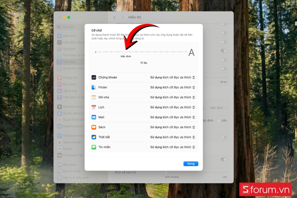 Cách chỉnh văn bản lớn hơn trên máy Mac 4