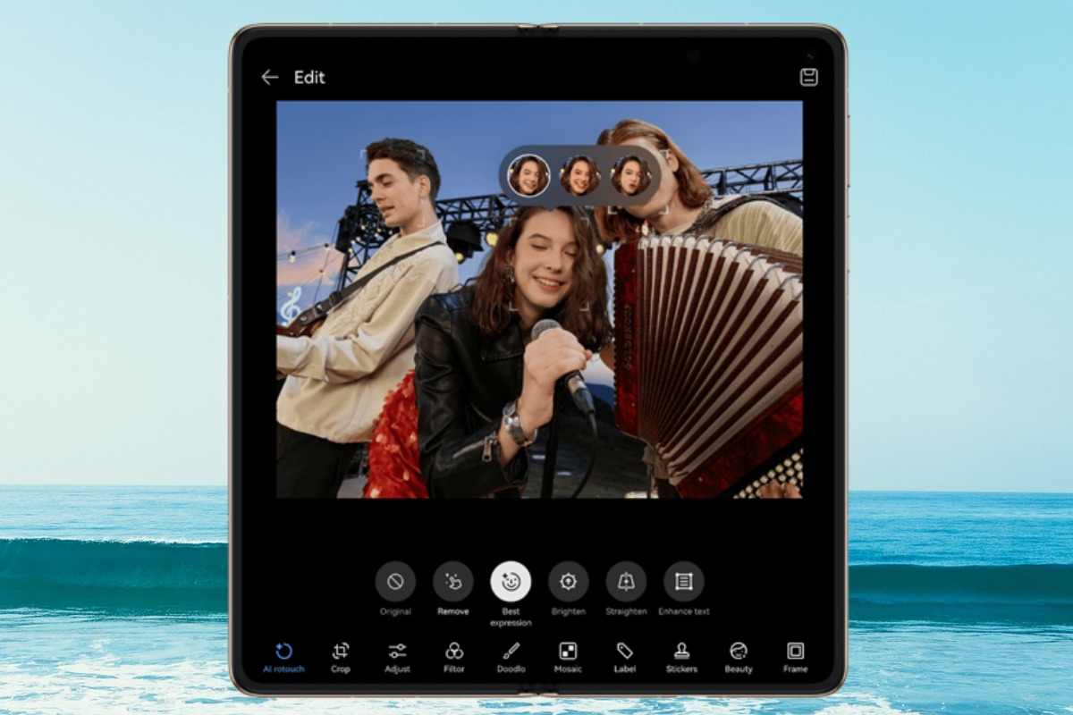 Mẹo giúp chỉnh sửa ảnh bằng AI trên Huawei Mate X7 đẹp hơn