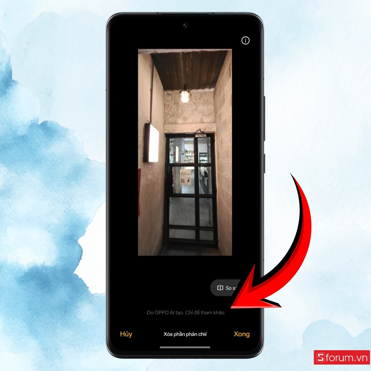 Trải nghiệm thực tế với các bước chụp ảnh chống lóa AI trên OPPO xử lý ảnh