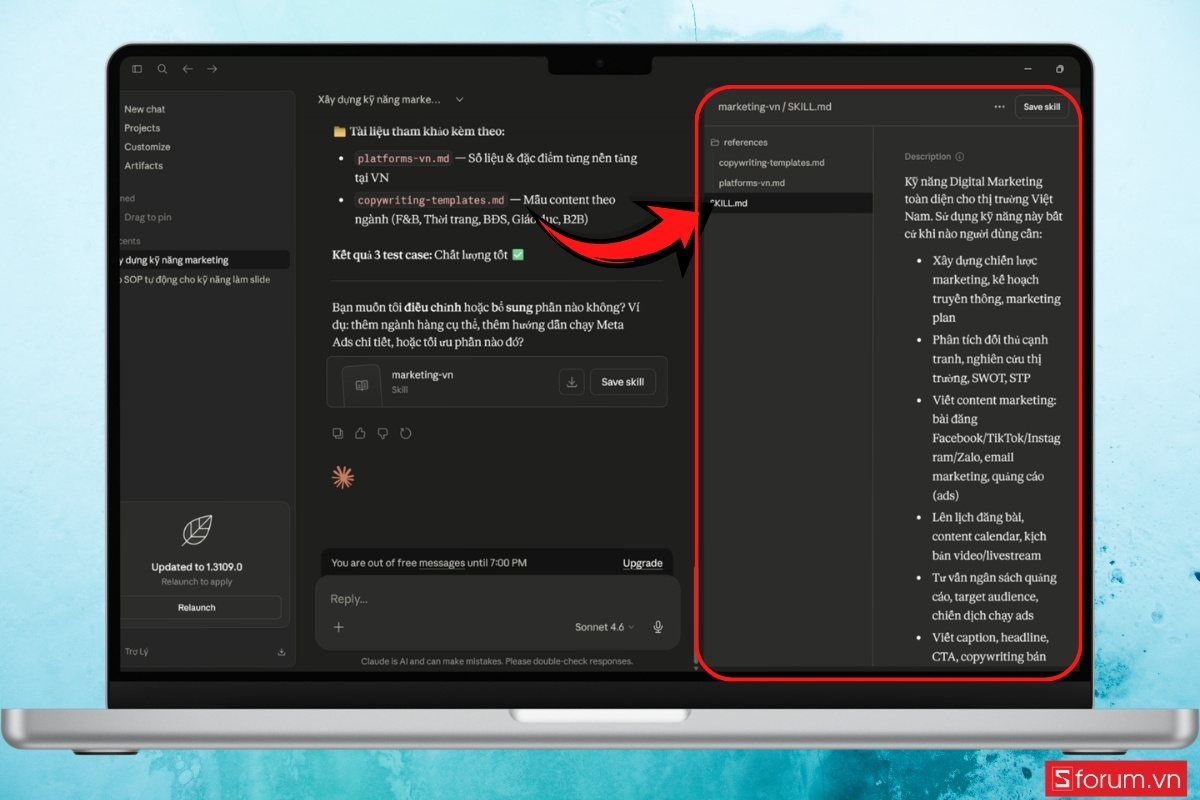 Cách tạo Claude skills từng bước chi tiết bước 11