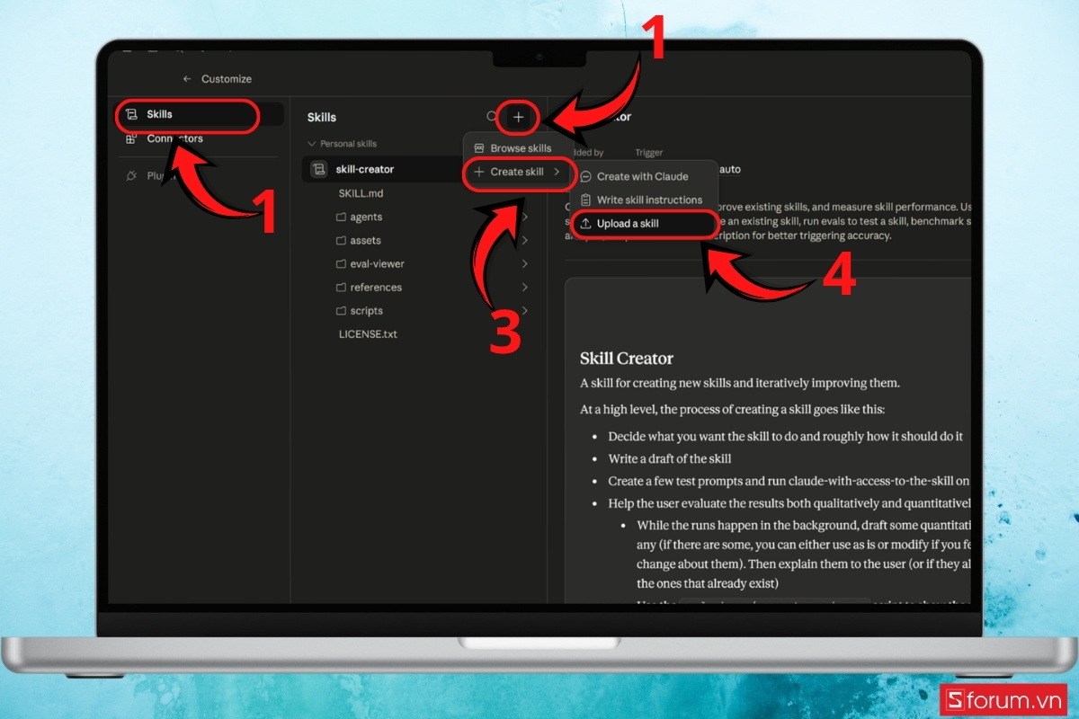 Cách tạo Claude skills từng bước chi tiết bước 13