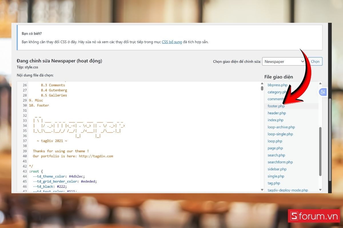 Cách chèn hiệu ứng hoa mai rơi vào website (WordPress) 2