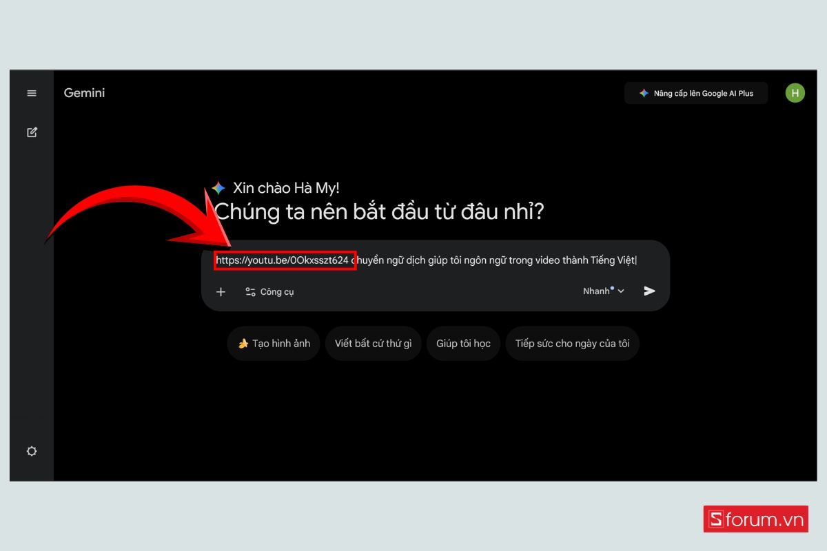 Cách dịch video trên Gemini sang ngôn ngữ bất kỳ 1