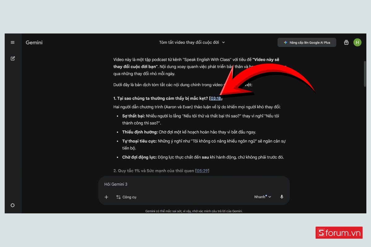 Cách dịch video trên Gemini sang ngôn ngữ bất kỳ 4